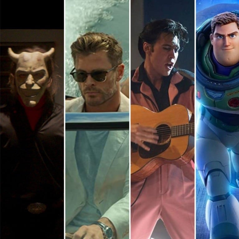 Which film are you looking forward to seeing most in June: The Black Phone, Spiderhead, Elvis, Lightyear or Jurassic World: Dominion? Photos: Universal Pictures, Netflix, @elvismovie/Instagram, Walt Disney Studios Motion Pictures, Universal Pictures