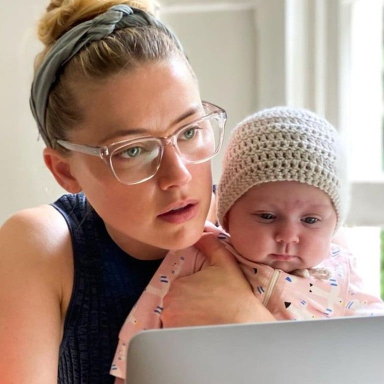 Amber Heard and her daughter, Oonagh Paige Heard. Photo: @amberheard/Instagram