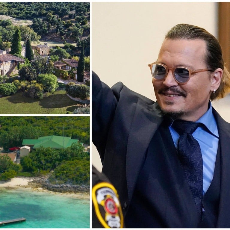 Johnny Depp owns properties all over the world. Photos: AFP, @JoePompliano/Twitter