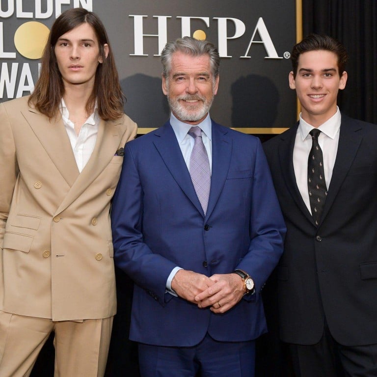 Pierce Brosnan’s sons, Dylan and Paris, are up and coming in the modelling world. Photo: @paris.brosnan/Instagram