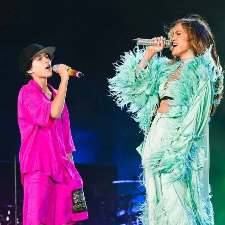 Emme Muñiz, the child of Jennifer Lopez and Marc Anthony, may be following closely in her mother’s singing footsteps. Photo: @emme.munizz/Instagram