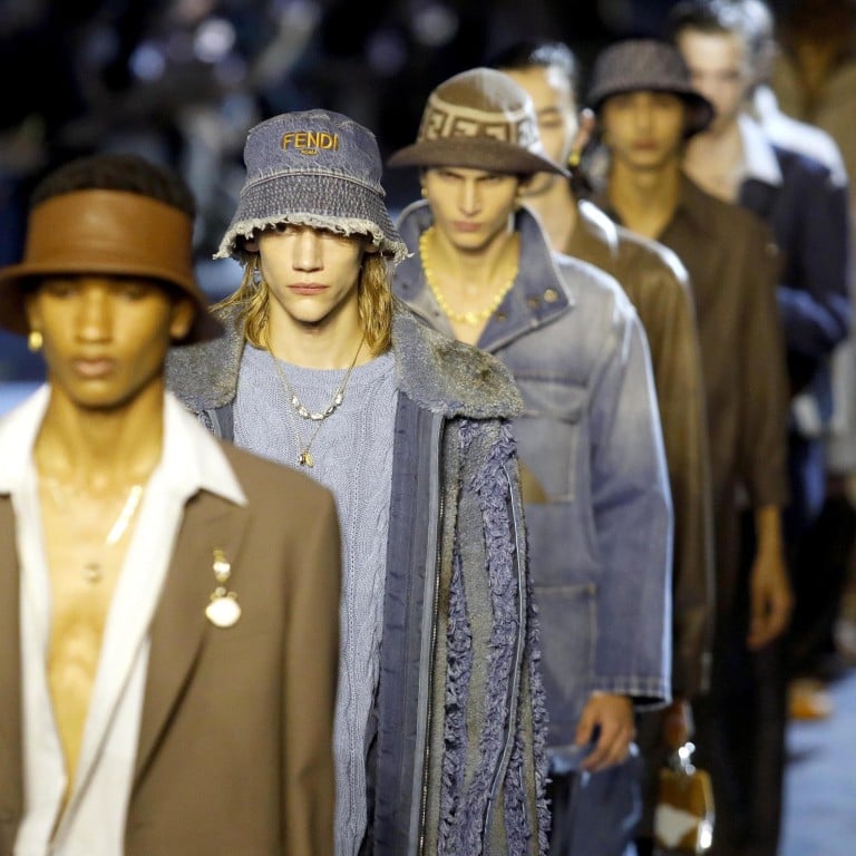 Models present creations from the spring/summer 2023 menswear collection by Fendi during Milan Men’s Fashion Week, in Milan, Italy, on June 18. Photo: EPA-EFE