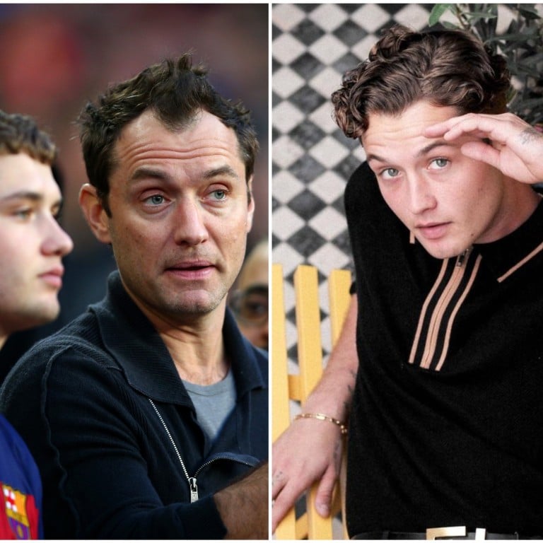 Like father, like son? Jude Law’s son Rafferty Law looks set to inherit the family business, with star appeal and multiple talents to back up his genetic appeal. Photos: Getty, @rafflaw/Instagram