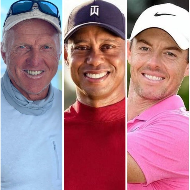 Gary Player, Greg Norman, Tiger Woods, Rory McIlory and Phil Mickelson are some of the richest golf stars of 2022. Photos: @gary.player, @shark_gregnorman, @tigerwoods, @rorymcilroy, @philmickelson/Instagram