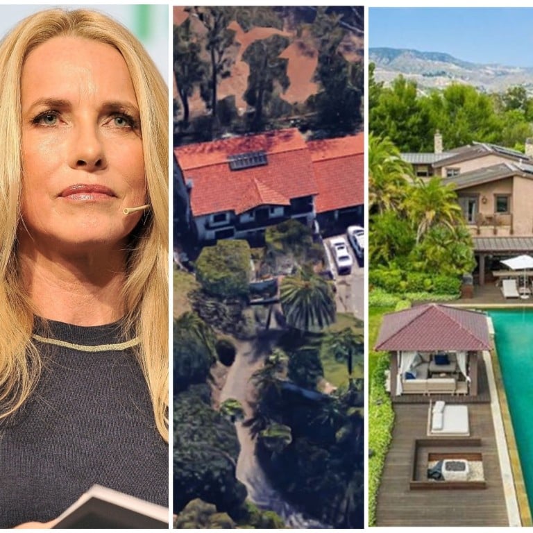 Laurene Powell Jobs’ house and Sergey Brin’s Malibu mansion, previously owned by Pink. Photos: @jlaurenepowell, @thebiographypen/Instagram; Dirt.com; MLS