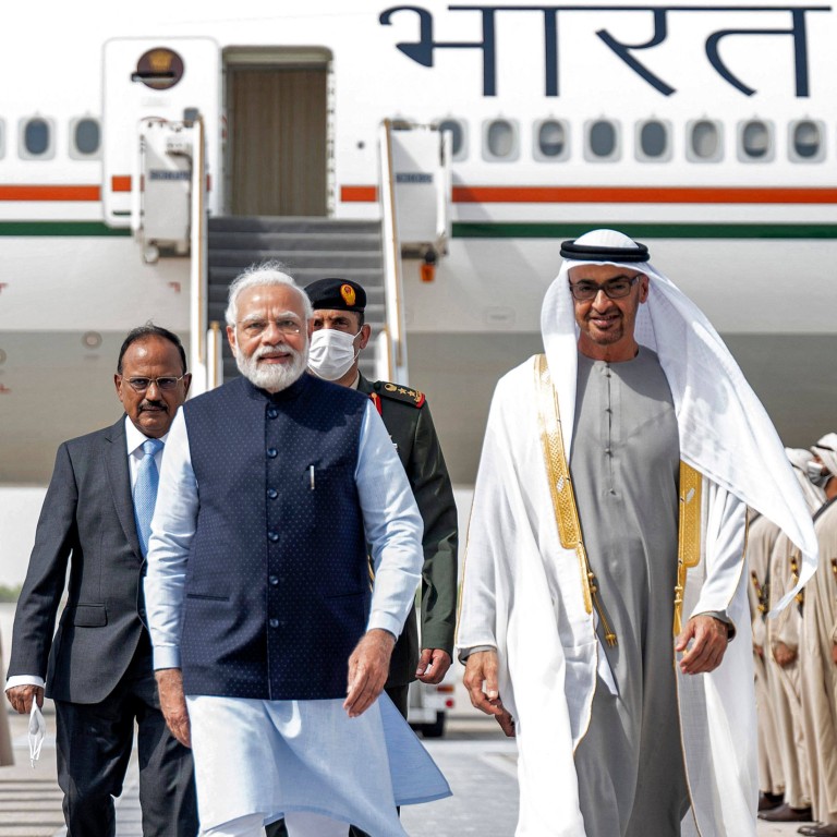 PM Narendra Modi Emplanes for United Arab Emirates After