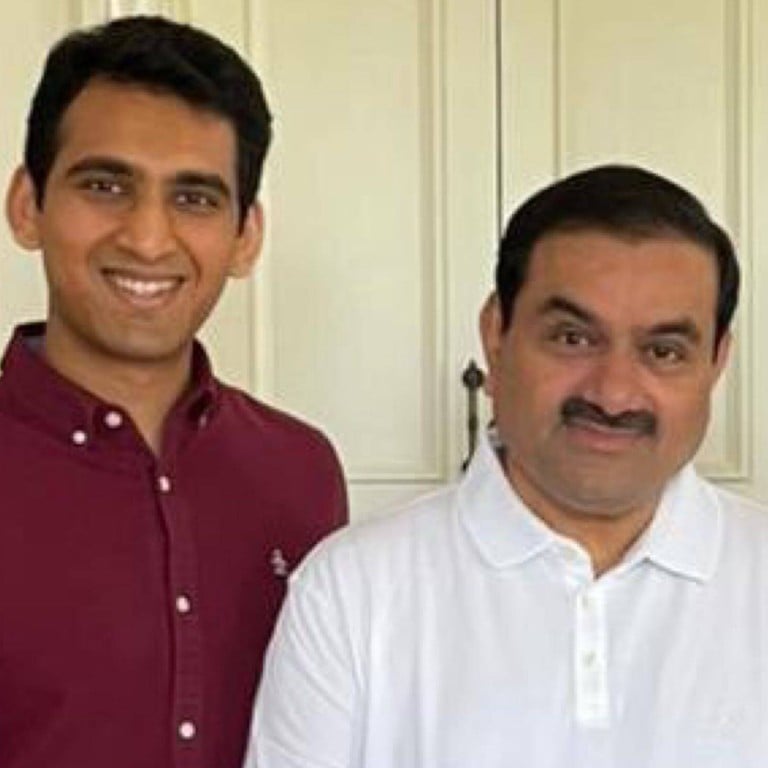 Karan Adani is the son of billionaire Gautam Adani. Photos: @gautam_adani, @AdaniKaran/Twitter
