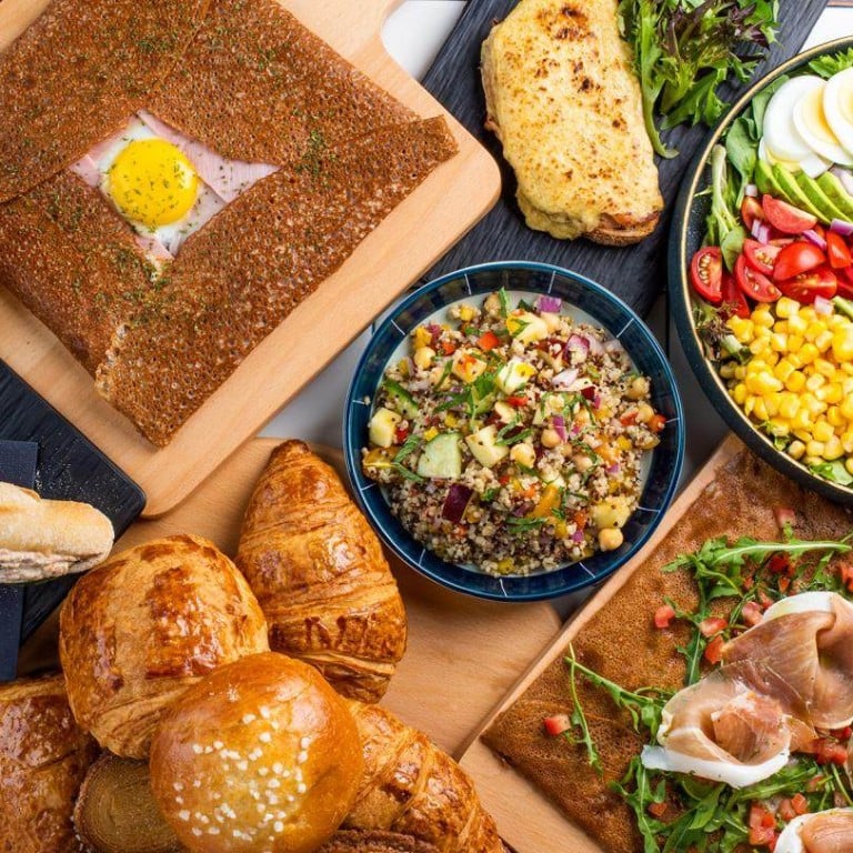 A typical spread at Crepes & Bakes, which opens inside the new Hong Kong Palace Museum. Photo: Handout