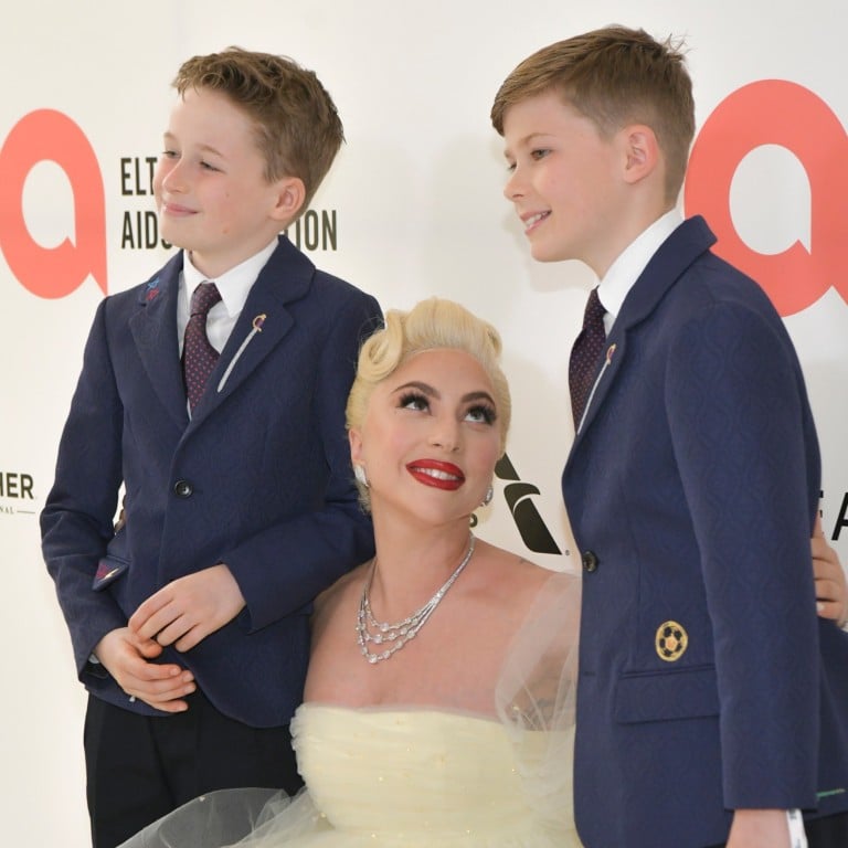 In true showbiz style, Elton John and David Furnish have entrusted Lady Gaga to be their sons’ godmother. Photos: AP, Wire Image