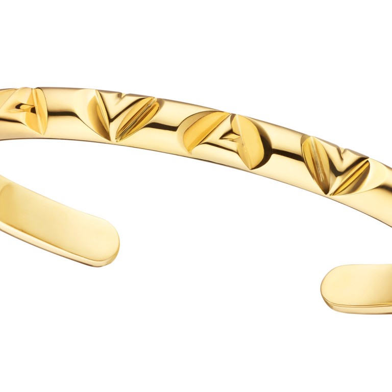 Louis Vuitton LV Volt Upside Down Chain Bracelet, White Gold and Diamonds Grey. Size NSA