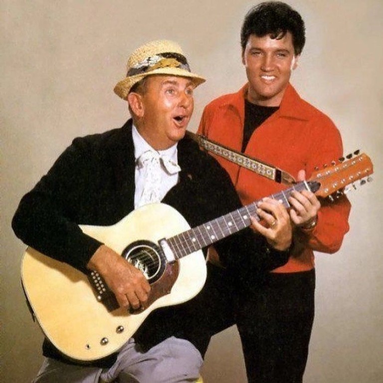 Elvis and colonel tom deals parker