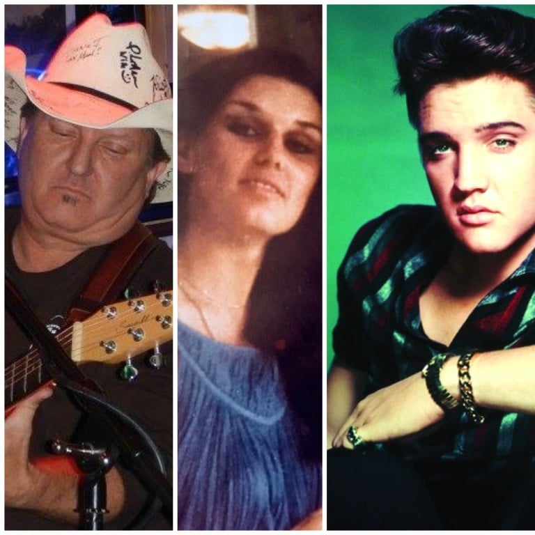 John Smith, Desirée Presley, Deborah Presley Brando and Elvis Aaron Presley Jr. all claim that Elvis Presley is their father – but whose story is most credible? Photos: Charliss Lynn/Facebook; @desireepresleyofficial/Instagram; Corbis; Deborah Presley Brando/Facebook; Record-Journal/YouTube