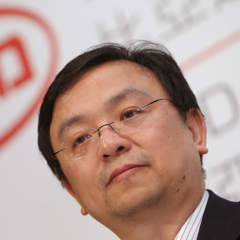 Wang Chuanfu of BYD attends the press conference of the company’s interim result 2012 at Conrad Hotel, Admiralty in Hong Kong. Photo: Sam Tsang