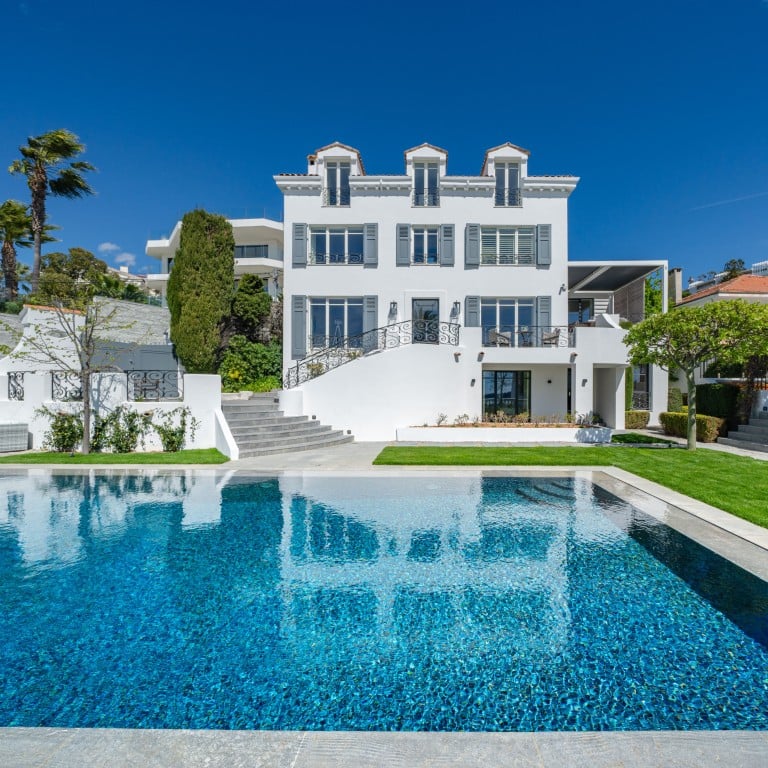 A six-bedroom villa in Cannes, Cote d’Azur, formerly Estée Lauder’s summer home. Photo: Knight Frank