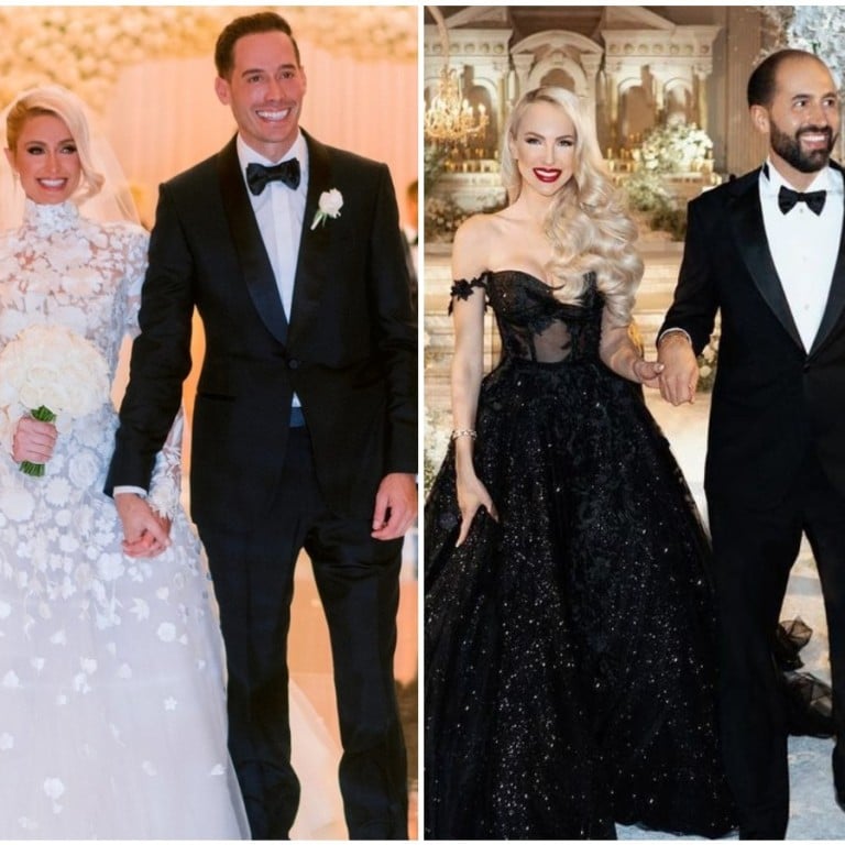 Reality stars who had fantastically lavish weddings including, from left: Kim Kardashian and Kris Humphries, Paris Hilton and Carter Reum, and Christine Quinn and Christian Richard. Photo: @MTVLA/Twitter, @Paris Hilton/Facebook, @thechristinequinn/Instagram