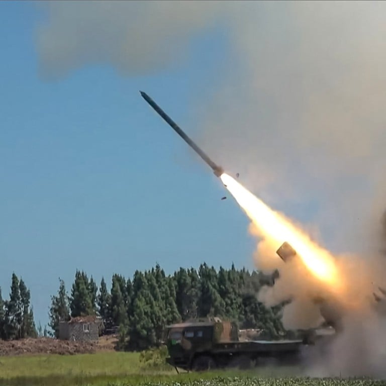 Chinese Military Rockets Chinese military rockets used in live-fire drills around Taiwan may ...