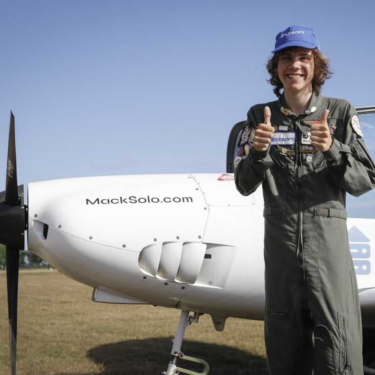 Teen pilot Mack Rutherford on solo flight world record – just two stops ...