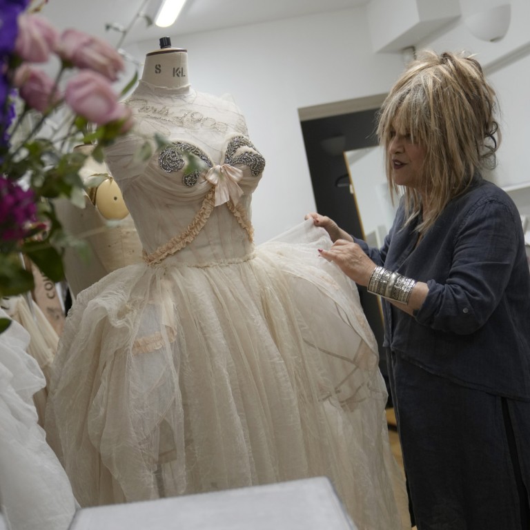 Tiffany Trump dazzles in a sparkling, beaded Elie Saab wedding