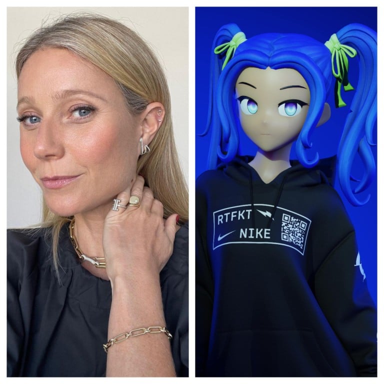 More and more celebrities – Gwyneth Paltrow for one – are choosing to use NFT avatars. Photos: @gwynethpaltrow/Instagram, RTFKT