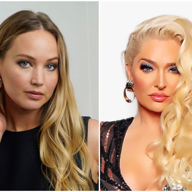 Jennifer Lawrence might be a fan of Real Housewives of Beverly Hills ... but not of cast member Erika Jayne. Photos: AP, @theprettymess/Instagram