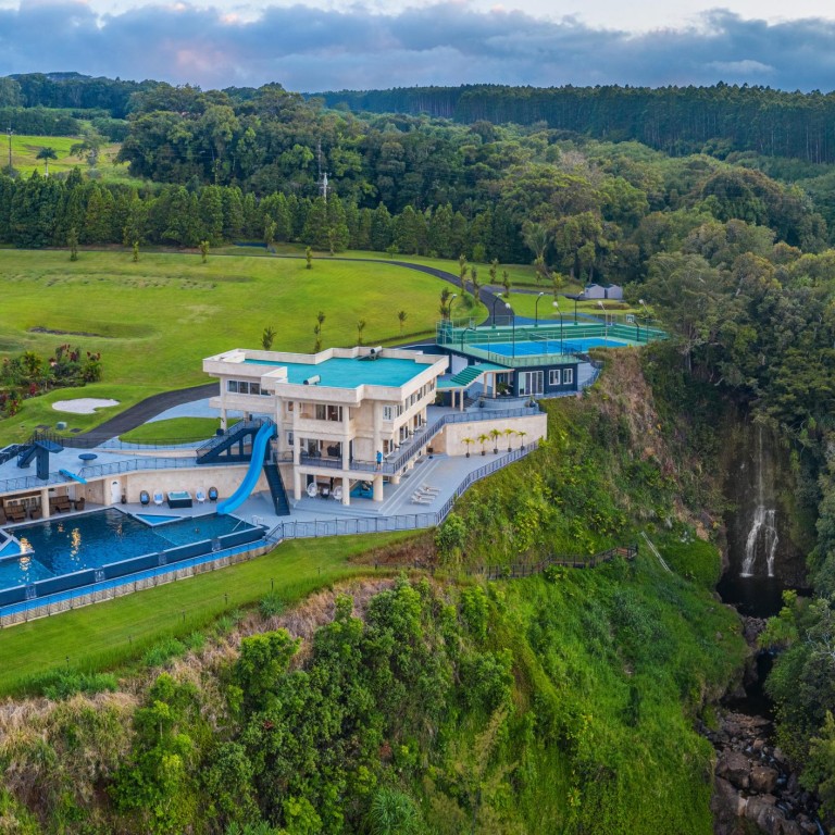 Waterfalling Estate, one of Hawaii’s most exclusive oceanfront estates, gets its name from the cascading waters in the neighbouring valley, a key selling feature of the property. Photo: Sotheby’s Concierge Auctions