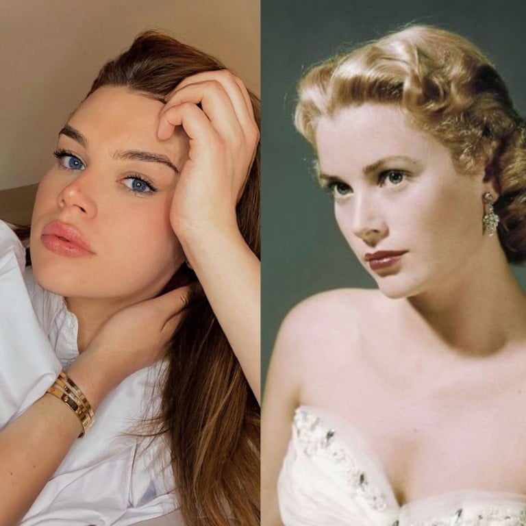 Camille Gottlieb is the spitting image of her grandmother, the late Hollywood star and princess of Monaco, Grace Kelly. Photos: @camillerosegottlieb/Instagram, @HollywoodYeste1/Twitter