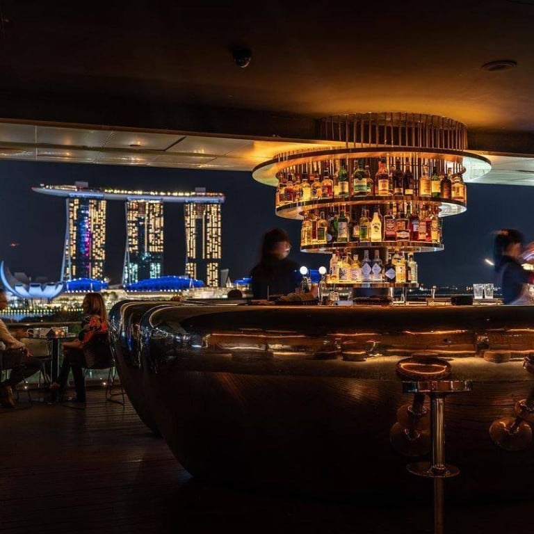 Singapore’s Smoke & Mirrors bar offers unparalleled views of Marina Bay Sands. Photo: @smokeandmirrorsbarsg/Instagram