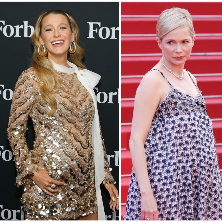 Michelle Williams, Billie Lourd and Blake Lively showed off their baby bumps on red carpets. Photos: Reuters, EPA-EFE, AFP, Invision/AP