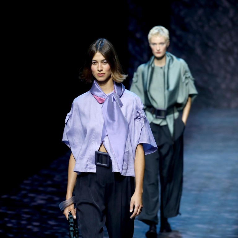 Milan Fashion Week Armani offered shimmery elegance for spring