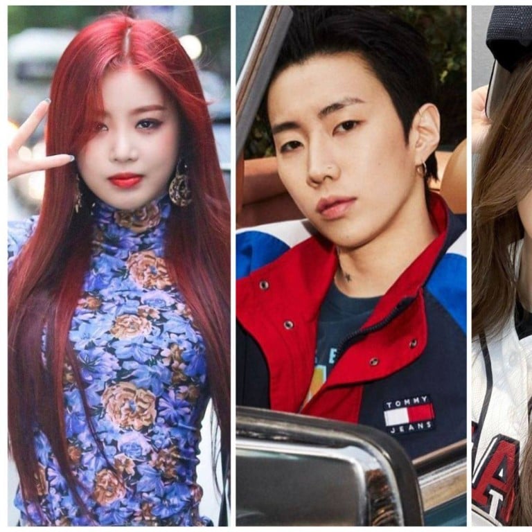 (G)I-dle’s Soojin, 2PM’s Jay Park, Le Sserafim’s Kim Garam, and Momoland’s Daisy. Photos: @gidle_soojin, @jparkitrighthere, @kimgaramkr, @daisiesforyu/Instagram