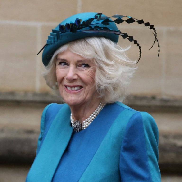 Britain’s Camilla, then Duchess of Cornwall arrives to attend the Christmas Day morning church service at St George’s Chapel, Windsor Castle, Berkshire, in December 2021. Photo: AFP