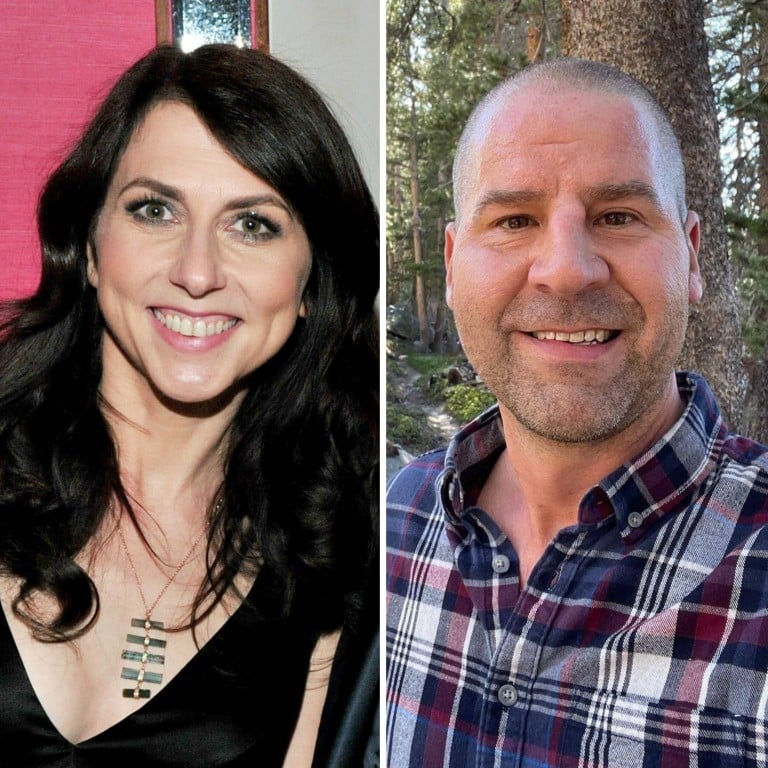 MacKenzie Scott and Dan Jewett were married for just 18 months before filing for divorce in September. Photos: Getty Images; Dan Jewett/Facebook