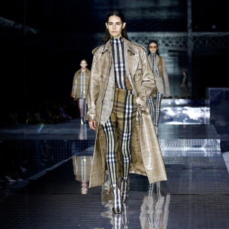 Models present creations during the Burberry catwalk show at London Fashion Week in London in 2020. Under outgoing creative head Riccardo Tisci the British brand has struggled, prompting a reshuffle that has seen Daniel Less hired as chief creative officer. Photo: Reuters