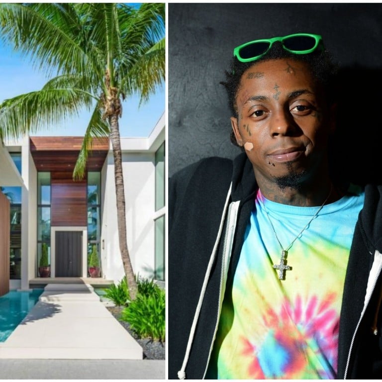 Lil Wayne and his Miami beach home, yours for a pretty penny. Photos: Wire; realtor.com