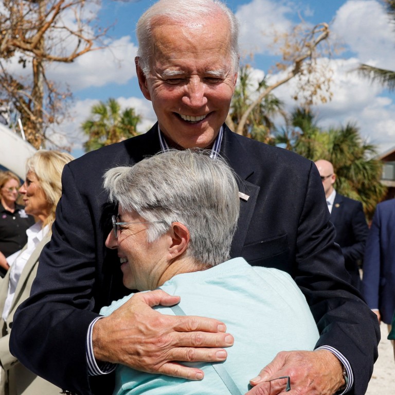 Joe Biden Visits Hurricane Hit Florida Marking Truce With Rival Ron Desantis South China 9125