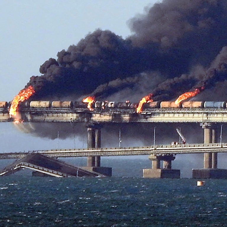 Destroy Bridge Ukraine war: divers to check damage to blast-hit Crimea bridge, key to ...