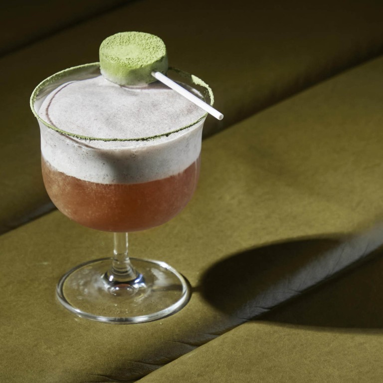 The Little Miss Anko signature at Hong Kong’s Quinary features a fan-favourite matcha shochu chocolate as a garnish, inspired by matcha redbean desserts. But have such OTT adornments gone out of fashion? Photo: Handout