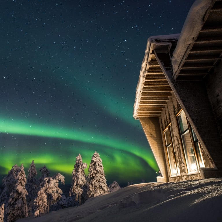The Artic Circle offers front-row seats to the
Northern Lights. Photo: Octola Villa