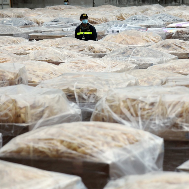 Hong Kong customs seizes almost 50 tonnes of dried seafood worth HK250