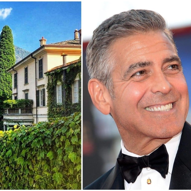 George Clooney and his US$100 million Lake Como villa. Photos: Bart Ceuppens Photography/Facebook, EPA, @como_lake_addict/Instagram