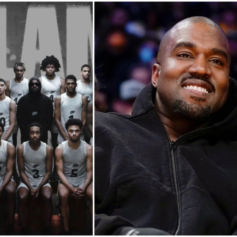 Kanye West aka Ye’s Donda Academy basketball team is teetering on the brink of collapse. Photos: Slam, AFP