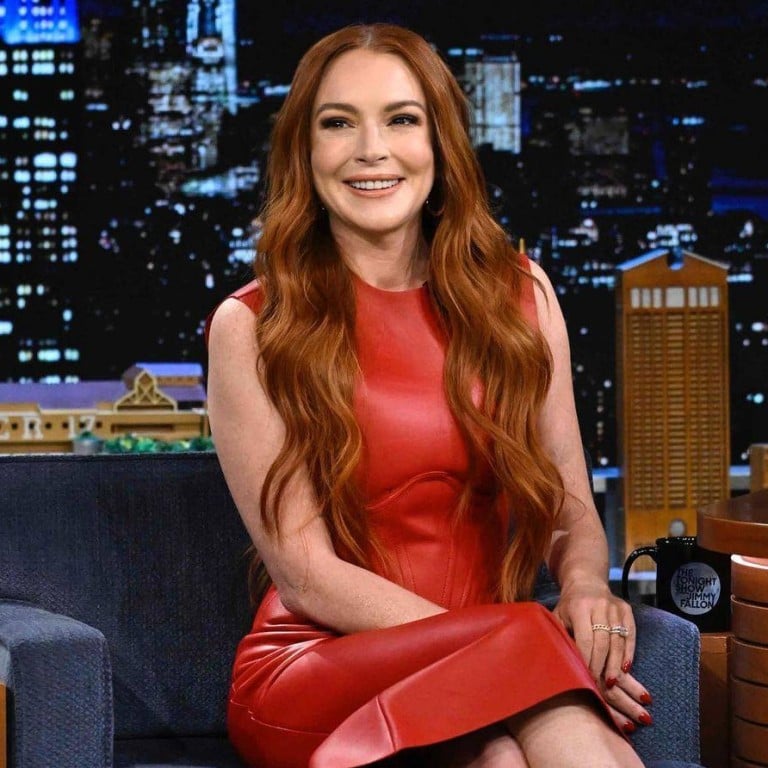 Lindsay Lohan looking radiant for her appearance on The Tonight Show with Jimmy Fallon. Photo: The Tonight Show