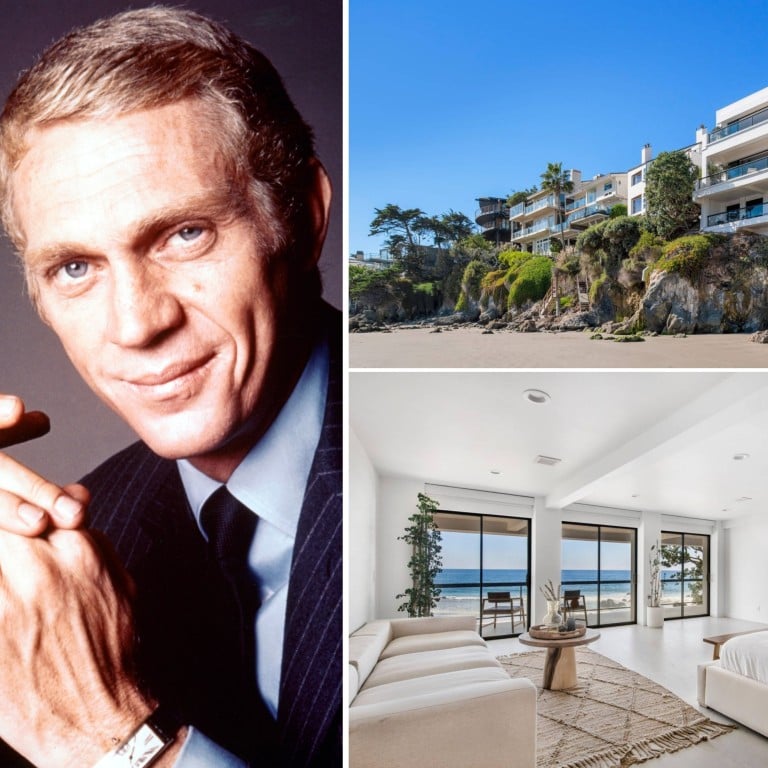 Hollywood legend Steve McQueen originally invested in his beachside Malibu home for some privacy. Photos: Getty Images, Coldwell Banker