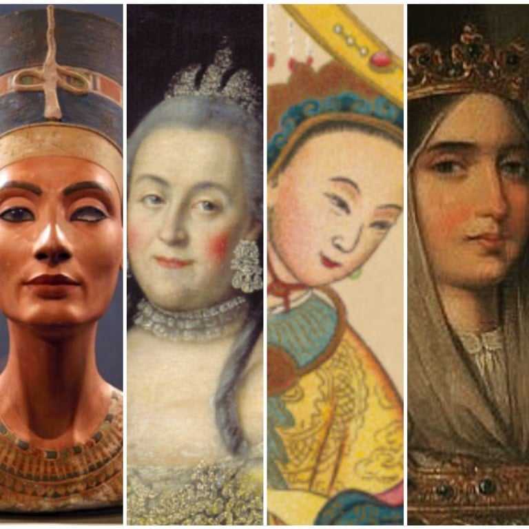 Hatshepsut, Catherine the Great, Empress Wu, Isabella of Spain and Cleopatra were the five richest queens in history ... so how much would they have had in the bank today? Photos: Handout; Mary Evans Picture Library; @queen_isabella_of_spain/Instagram; @Egypteinsolite, @lifeofcleopatra/Twitter