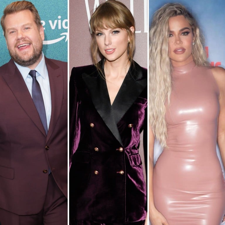 James Corden, Taylor Swift, Khloé Kardashian
and Chris Brown have all been accused of plagiarism. Photos: AFP, AP, @khloekardashian/Instagram, Reuters