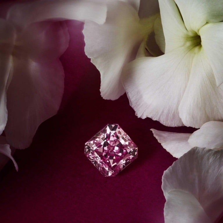 Rare pink diamond on sale ring