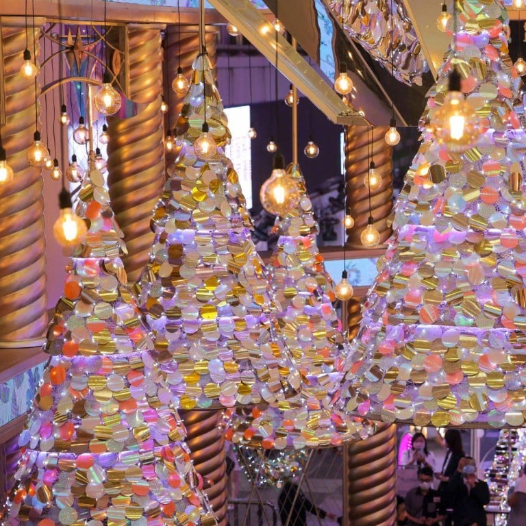 The UniChristmas festive installation at Harbour City in Hong Kong. Photo: Harbour City