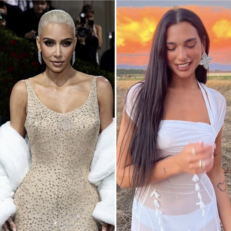 Bella Hadid, Kim Kardashian and Dua Lipa are just a few celebrities who donned controversial fashion looks in 2022. Photos: AP, TNS, @dualipa/Instagram