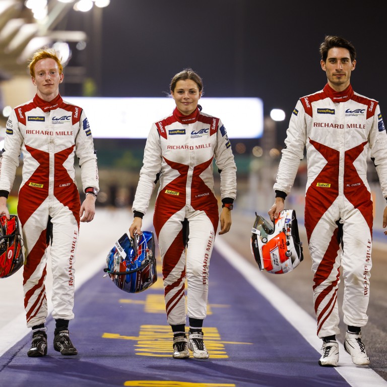 (From left) Charles Milesi, Lilou Wadoux and Paul-Loup Chatin of the Richard Mille Racing Team at the 2022 FIA World Endurance Championship in Bahrain. Photo: Handout