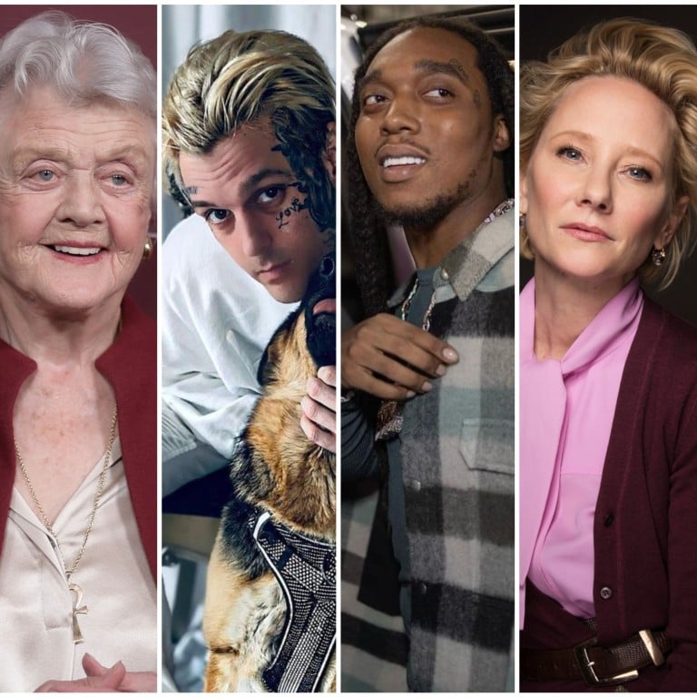 RIP... 21 celebrities who died in 2022, including Angela Lansbury, Aaron Carter, Takeoff, Anne Heche, Sidney Poitier and Leslie Jordan. Photos: AP; @aaroncarter, @yrntakeoff/Instagram; TNS